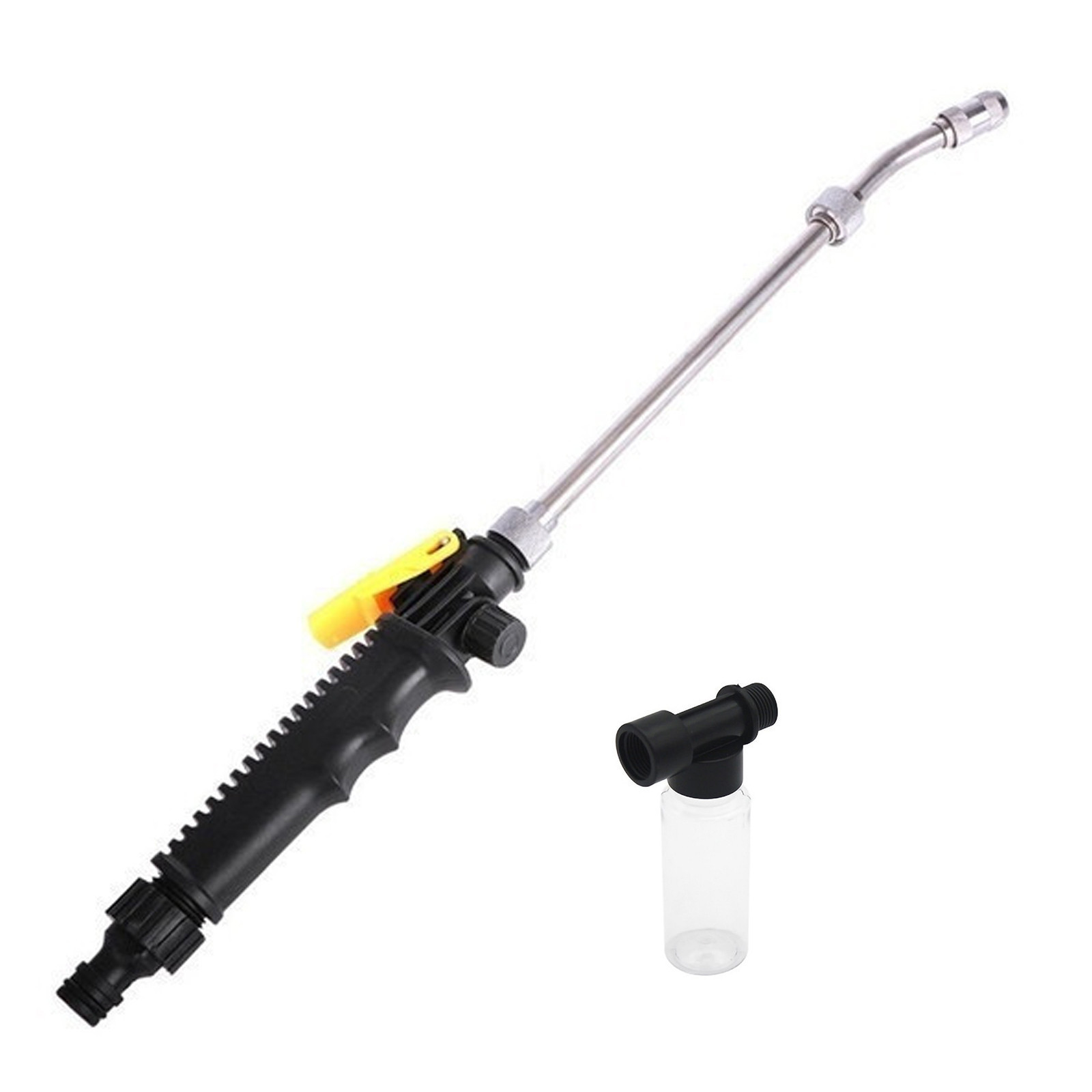 2-in-1 High-Pressure Power Washer, Garden Watering Wand Sprayer Wand 56cm Nozzle Garden Hose Sprayer Wand Replacement for Lrrigation Lawns Gutter Car (No Foam Kettle)